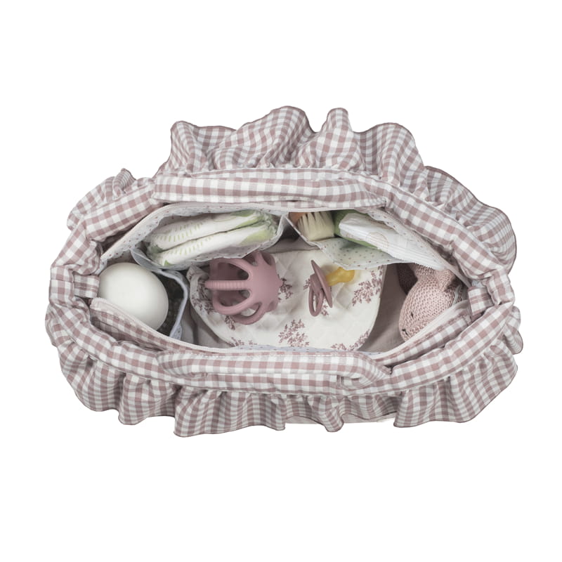 **PRE ORDER** Luiertas Praliné Vichy Moka- Blush | Walking Mum