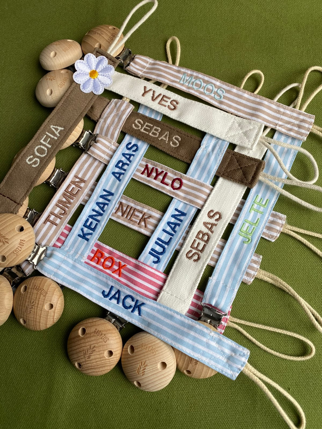 Mama &amp; Mini Kraamcadeau | Cadeauset | Speenkoord met naam