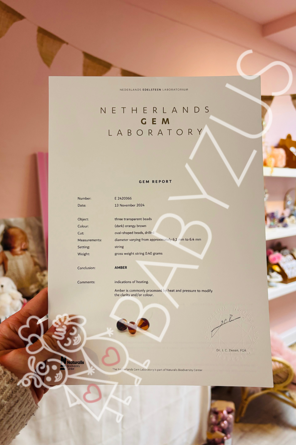 barnsteen kind baby armband tandjes